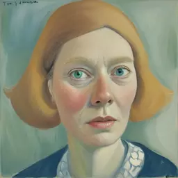 portrait of a woman by Tove Jansson