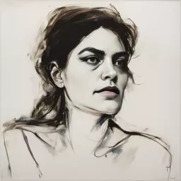 portrait of a woman by Tracey Emin