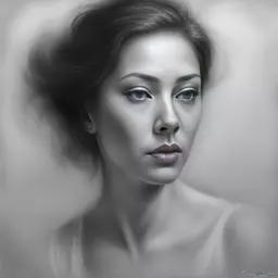 portrait of a woman by Travis Louie