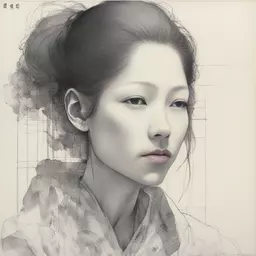 portrait of a woman by Tsutomu Nihei