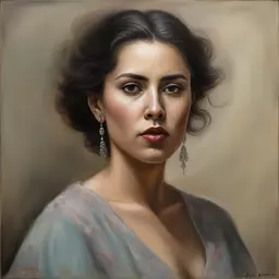 portrait of a woman by Victor Adame Minguez