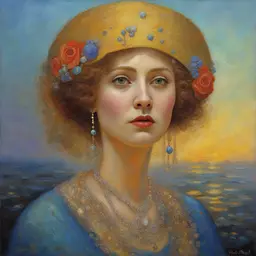 portrait of a woman by Victor Nizovtsev