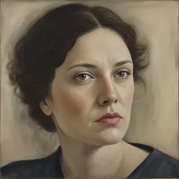 portrait of a woman by Victoria Crowe