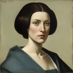 portrait of a woman by Vincent Di Fate