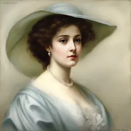 portrait of a woman by Vittorio Matteo Corcos