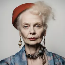 portrait of a woman by Vivienne Westwood