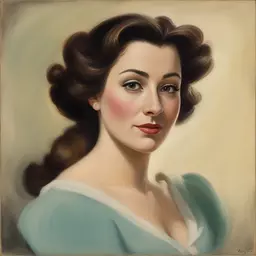 portrait of a woman by Walt Disney