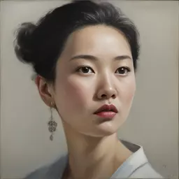 portrait of a woman by Walter Kim