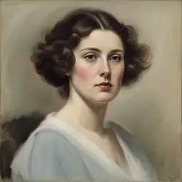 portrait of a woman by Walter Percy Day