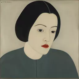 portrait of a woman by Will Barnet