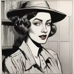portrait of a woman by Will Eisner