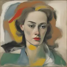 portrait of a woman by Willem de Kooning