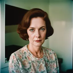 portrait of a woman by William Eggleston