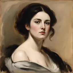 portrait of a woman by William Etty