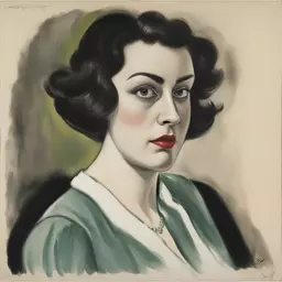portrait of a woman by William Gropper