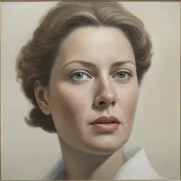 portrait of a woman by Wim Crouwel