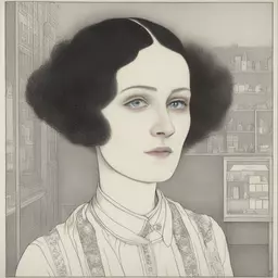 portrait of a woman by Winsor McCay