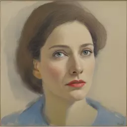 portrait of a woman by Wolf Kahn
