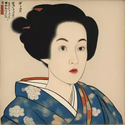portrait of a woman by Yasuo Kuniyoshi