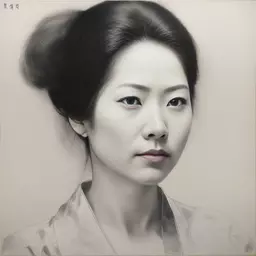 portrait of a woman by Yasushi Nirasawa
