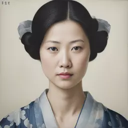 portrait of a woman by Yasutomo Oka