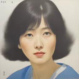 portrait of a woman by Yoshiyuki Tomino