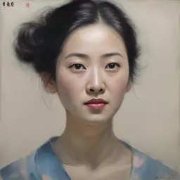 portrait of a woman by Zhichao Cai