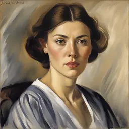 portrait of a woman by Zinaida Serebriakova