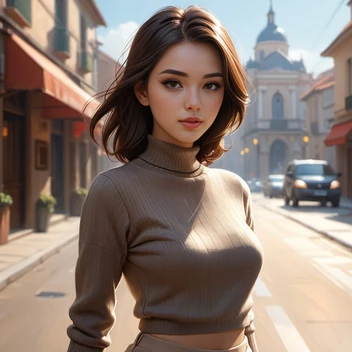 3692047872-beautiful_woman_wearing_a_beige_skirt,_dark_brown_turtleneck_sweater,_small_neckless,_cute-fine-face,_anime._illustration,_reali.webp