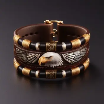 eagle_bracelet_made_of_buckskin_with_eagle_features,_rich_details,_fine_carvings,_studio_lighting.webp