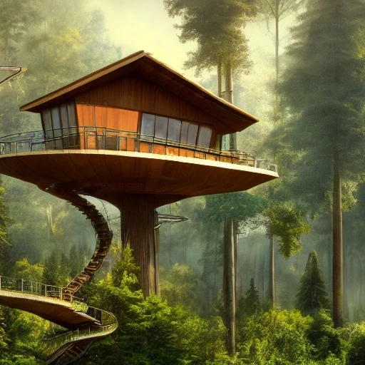 tree house futuristic
