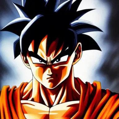 8k,realistic,detailed,goku,ken kelly style