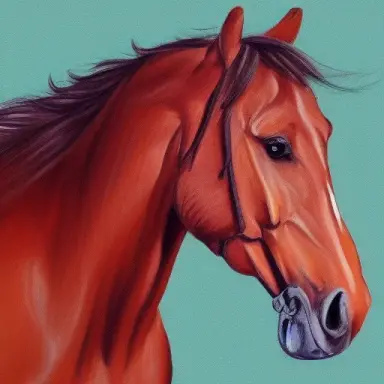 cute horse full body portrit