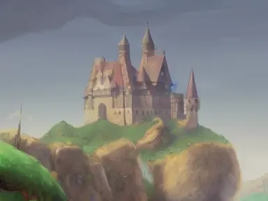 castle, midday, by even amundsen, by ghibli, trending on artstation, 4k