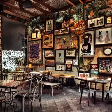 bohemian cafe by ricardo sans