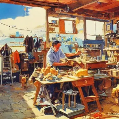 cobbler shop by robert mccall