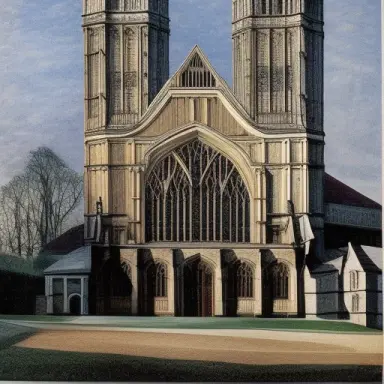Exterior view of Winchester cathedral by freud