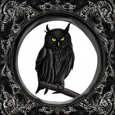 black gothic owl