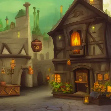 potions factory outside