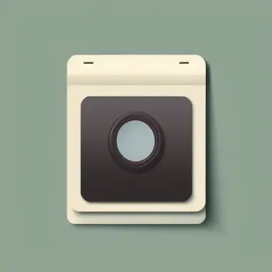 realistic, 3d polaroid icon, retro style