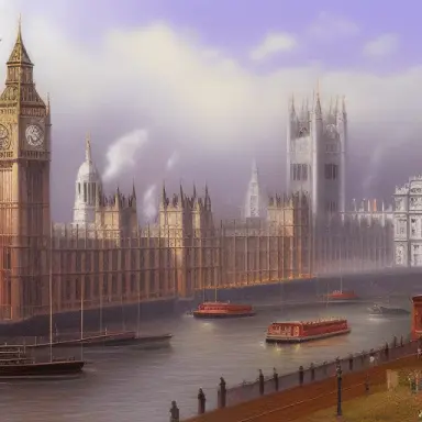 1880s london by thomas kincade