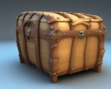 3D models opened trunk and closed trunk