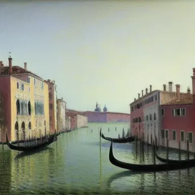 VENISE, painting, art of Alfred Sisley