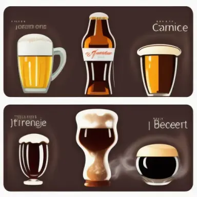 twitter banner assortment of beverages including beer wine coffee tea spirits and juice