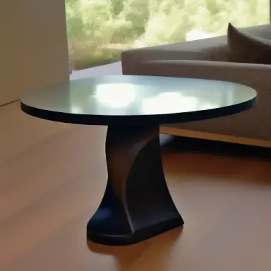 living room table in isamu noguchi style