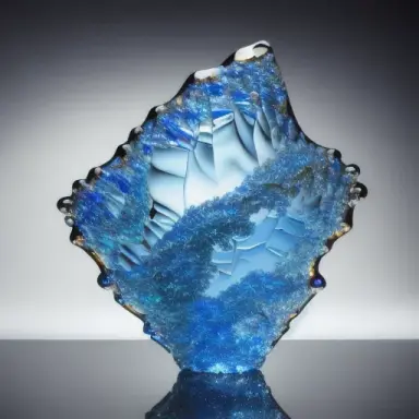 A beautiful piece of art, a fist made of glass, sparkling, 8k, beautiful highly detailed,
