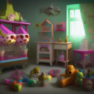 party, toy factory, nightmare, attic