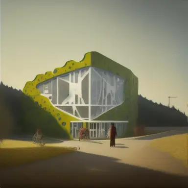 contemporary new Third places, grocery stores, medical centers making countryside attractive, Andrey Remnev, Antonio Mor, Bjark