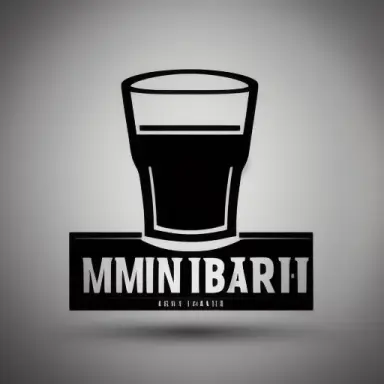 minimalistic bar logo