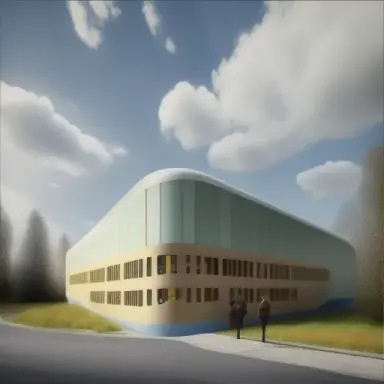 modern new small hospital in countryside, Andrey Remnev, Antonio Mor, Armand Guillaumin, Bjarke Ingels